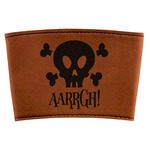 Pirate Leatherette Cup Sleeve (Personalized)