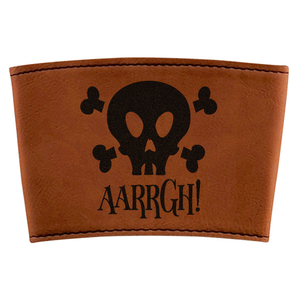 Custom Pirate Leatherette Cup Sleeve (Personalized)
