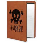 Pirate Leatherette Portfolio with Notepad (Personalized)