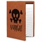 Pirate Cognac Leatherette Portfolios with Notepad - Large - Main