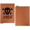 Pirate Cognac Leatherette Portfolios with Notepad - Large - Single Sided - Apvl