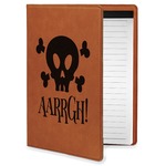 Pirate Leatherette Portfolio with Notepad - Small - Single Sided (Personalized)