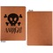 Pirate Cognac Leatherette Portfolios with Notepad - Small - Single Sided- Apvl