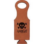 Pirate Leatherette Wine Tote - Single Sided (Personalized)