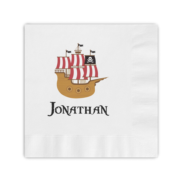Custom Pirate Coined Cocktail Napkins (Personalized)