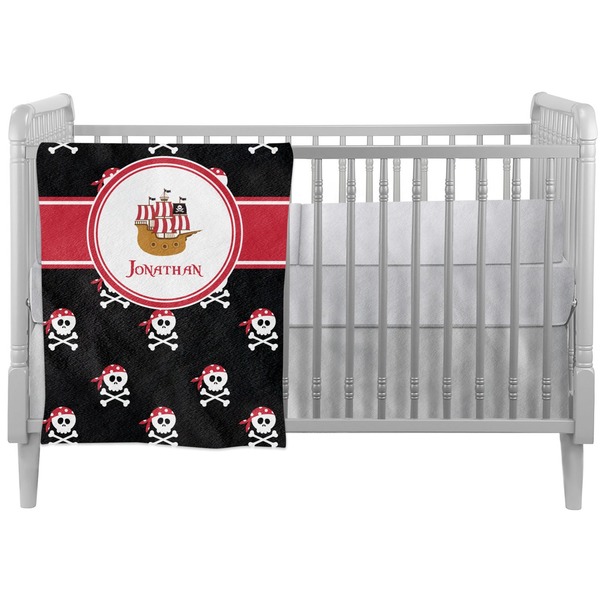Custom Pirate Crib Comforter / Quilt (Personalized)