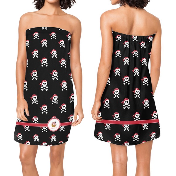 Pirate Custom Bath Wrap - Front & Back View