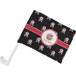 Pirate Car Flag - Small w/ Name or Text