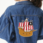 Pirate Twill Iron On Patch - Custom Shape - 3XL