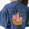 Pirate Twill Iron On Patch - Custom Shape - 3XL