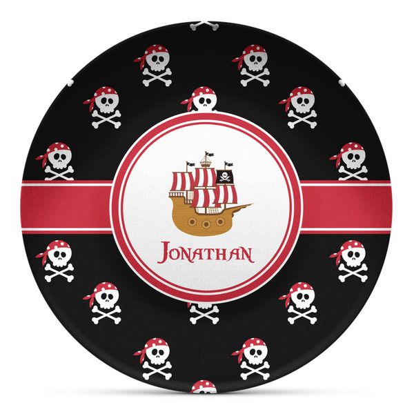 Custom Pirate Microwave Safe Plastic Plate - Composite Polymer (Personalized)