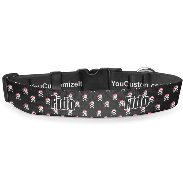 Custom Pirate Deluxe Dog Collar (Personalized)
