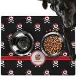 Pirate Dog Food Mat - Large w/ Name or Text