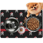 Pirate Dog Food Mat - Small w/ Name or Text