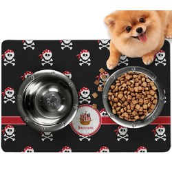 Pirate Dog Food Mat - Small w/ Name or Text