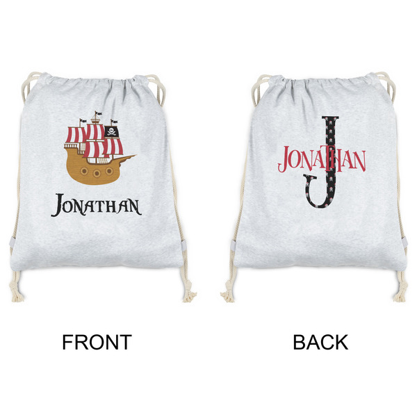 Pirate Drawstring Backpacks - Sweatshirt Fleece - Double Sided - APPROVAL