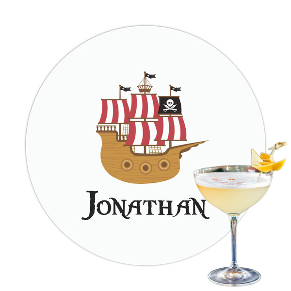 Custom Pirate Printed Drink Topper (Personalized)