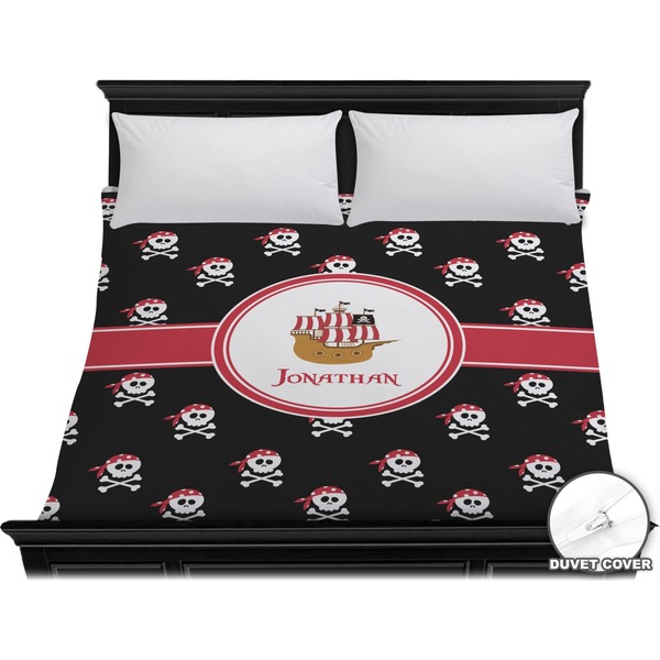 Custom Pirate Duvet Cover - King (Personalized)