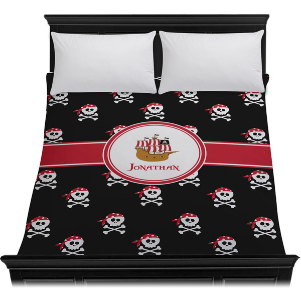Pirate Duvet Cover - Queen - On Bed - No Prop