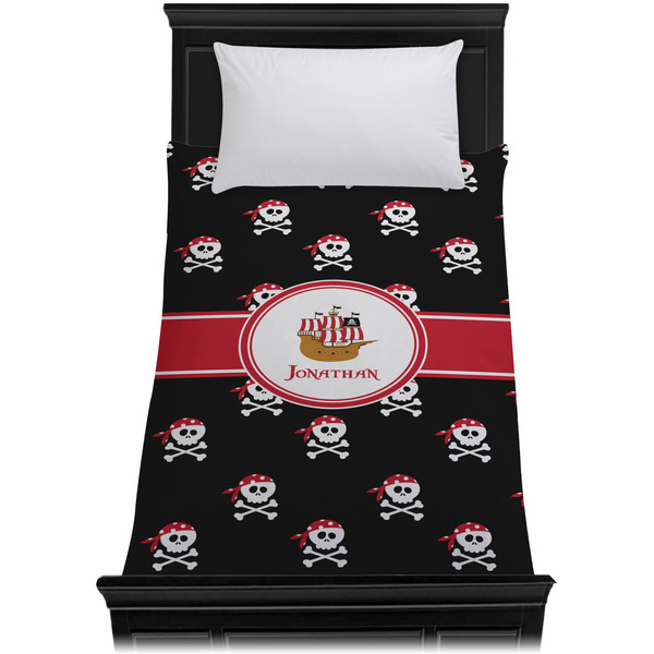 Pirate Duvet Cover - Twin XL - On Bed - No Prop
