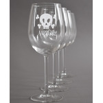 Pirate Wine Glasses (Set of 4) (Personalized)