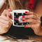 Pirate Espresso Cup - 6oz (Double Shot) LIFESTYLE (Woman hands cropped)
