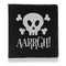 Pirate Leather Binder - 1" - Black - Front View