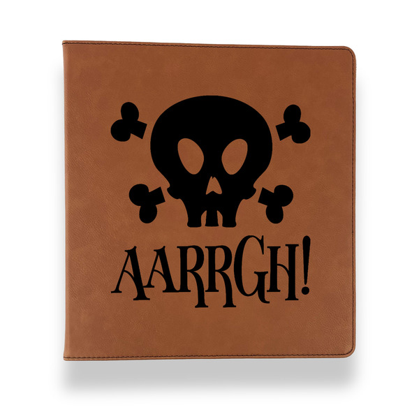 Custom Pirate Leather Binder - 1" - Rawhide (Personalized)