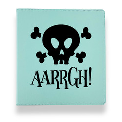 Pirate Leather Binder - 1" - Teal (Personalized)