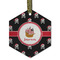 Pirate Flat Glass Ornament - Hexagon w/ Name or Text