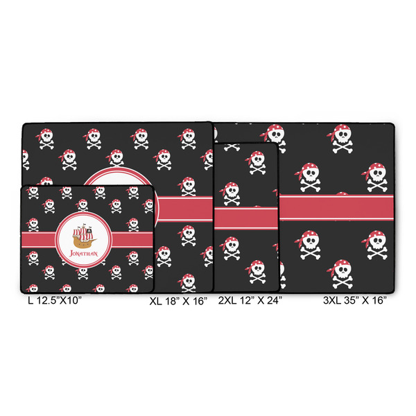 Pirate Gaming Mats - SIZE CHART