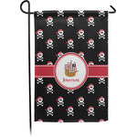 Pirate Small Garden Flag - Single Sided w/ Name or Text