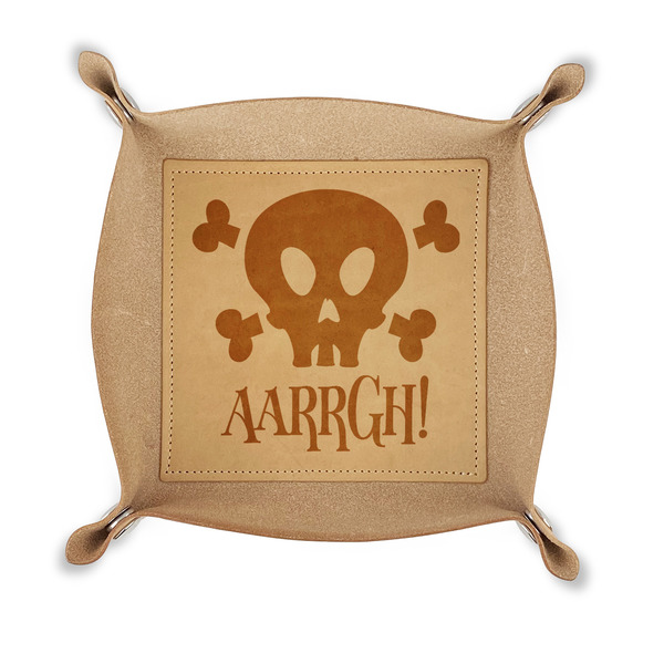 Custom Pirate Genuine Leather Dice Tray (Personalized)