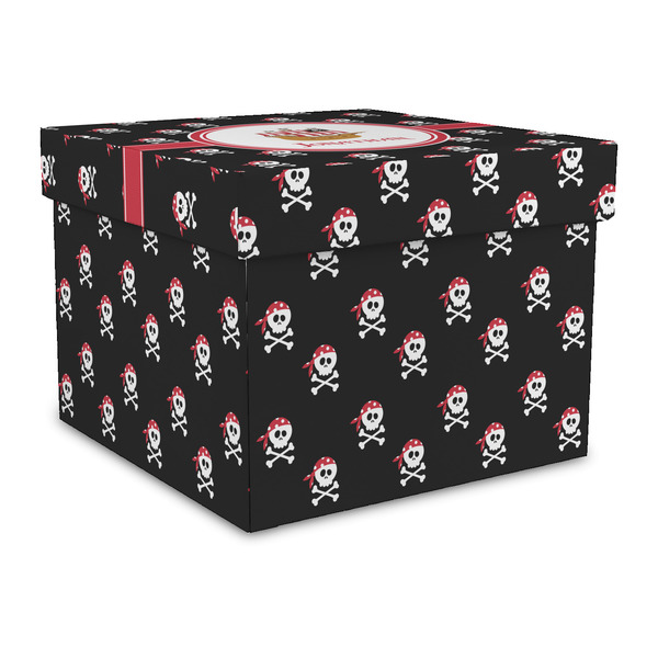 Custom Pirate Gift Box with Lid - Canvas Wrapped - Large (Personalized)