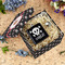 Pirate Gift Boxes with Lid - Canvas Wrapped - Large - In Context
