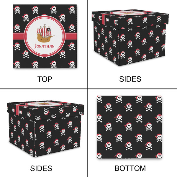 Pirate Gift Boxes with Lid - Canvas Wrapped - Small - Approval