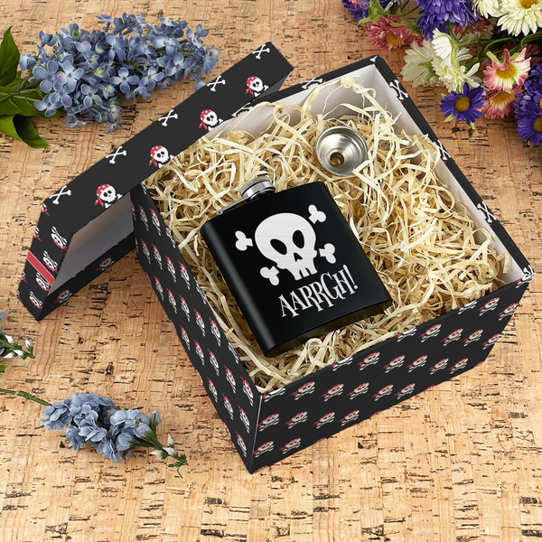 Pirate Gift Boxes with Lid - Canvas Wrapped - X-Large - In Context