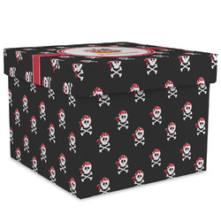 Pirate Gift Box with Lid - Canvas Wrapped - XX-Large (Personalized)