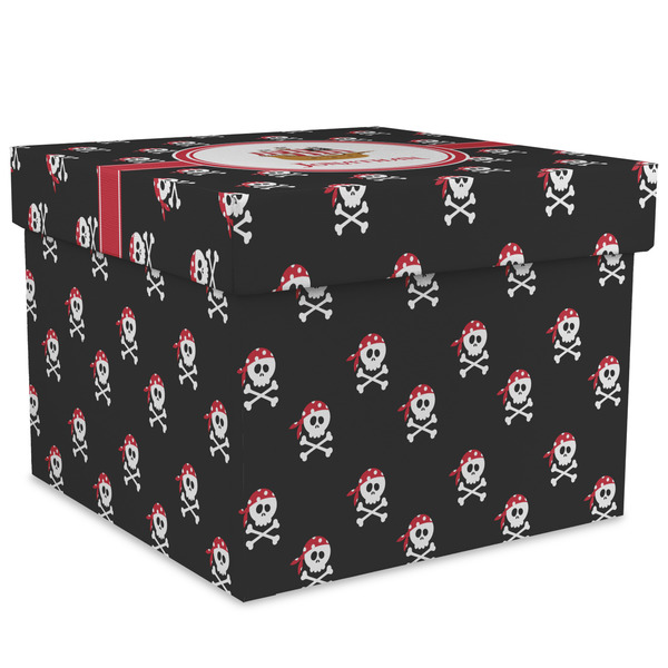 Custom Pirate Gift Box with Lid - Canvas Wrapped - XX-Large (Personalized)