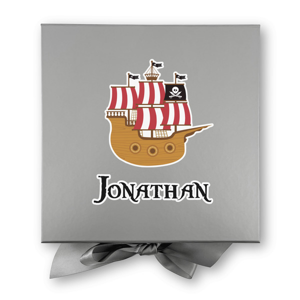 Pirate Gift Boxes with Magnetic Lid - Silver - Approval