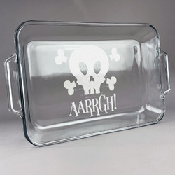 Pirate Glass Baking and Cake Dish (Personalized)