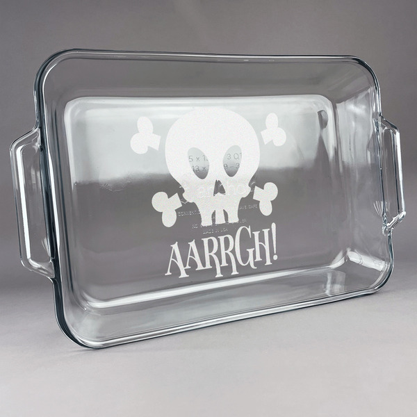 Custom Pirate Glass Baking and Cake Dish (Personalized)