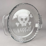 Pirate Glass Pie Dish - 9.5in Round (Personalized)