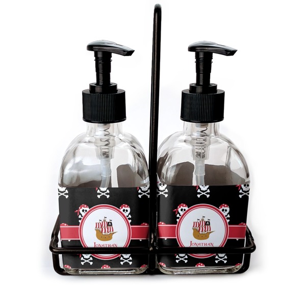 Custom Pirate Glass Soap & Lotion Bottles (Personalized)