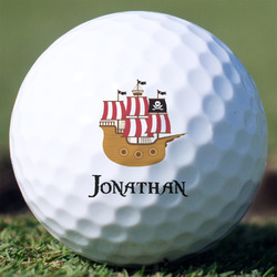 Pirate Golf Balls - Non-Branded - Set of 3 (Personalized)