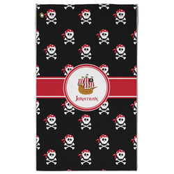 Pirate Golf Towel - Poly-Cotton Blend - Large w/ Name or Text