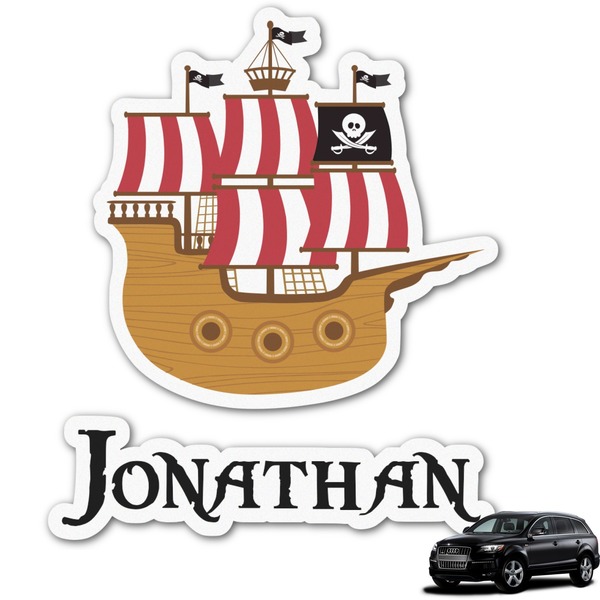 Custom Pirate Graphic Car Decal (Personalized)