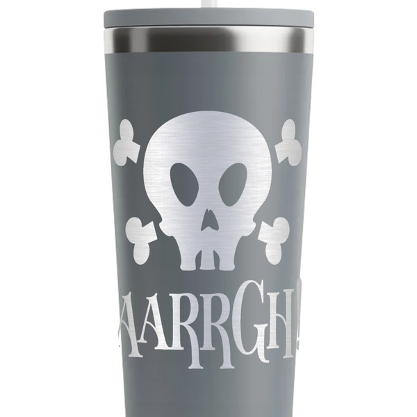 Pirate Grey RTIC Everyday Tumbler - 28 oz. - Close Up