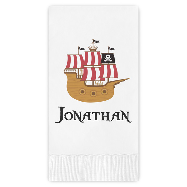 Custom Pirate Guest Napkins - Full Color - Embossed Edge (Personalized)