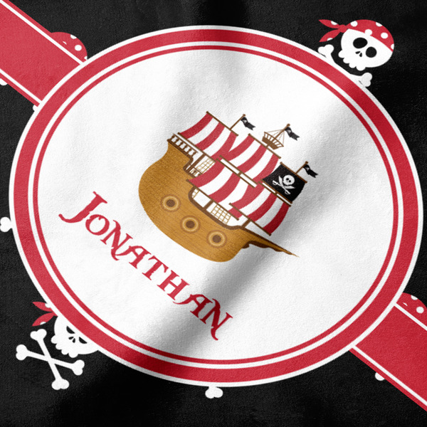 Pirate Hooded Baby Towel- Detail Close Up
